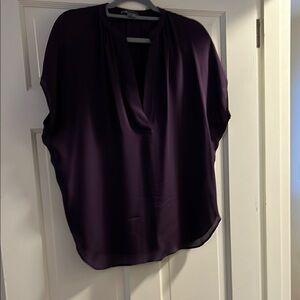 Vince Elegant Plum Women's Blouse 100% silk sz Small / S
